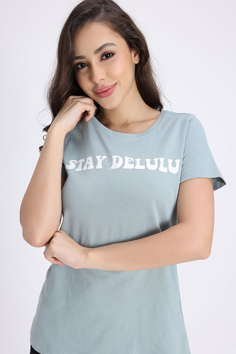Zivame Knit Cotton Loungewear Top - Grey Mist — image 7